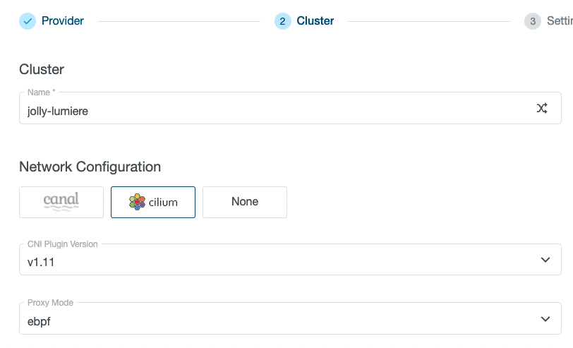 Network configuration with Kubermatic Kubernetes Platform