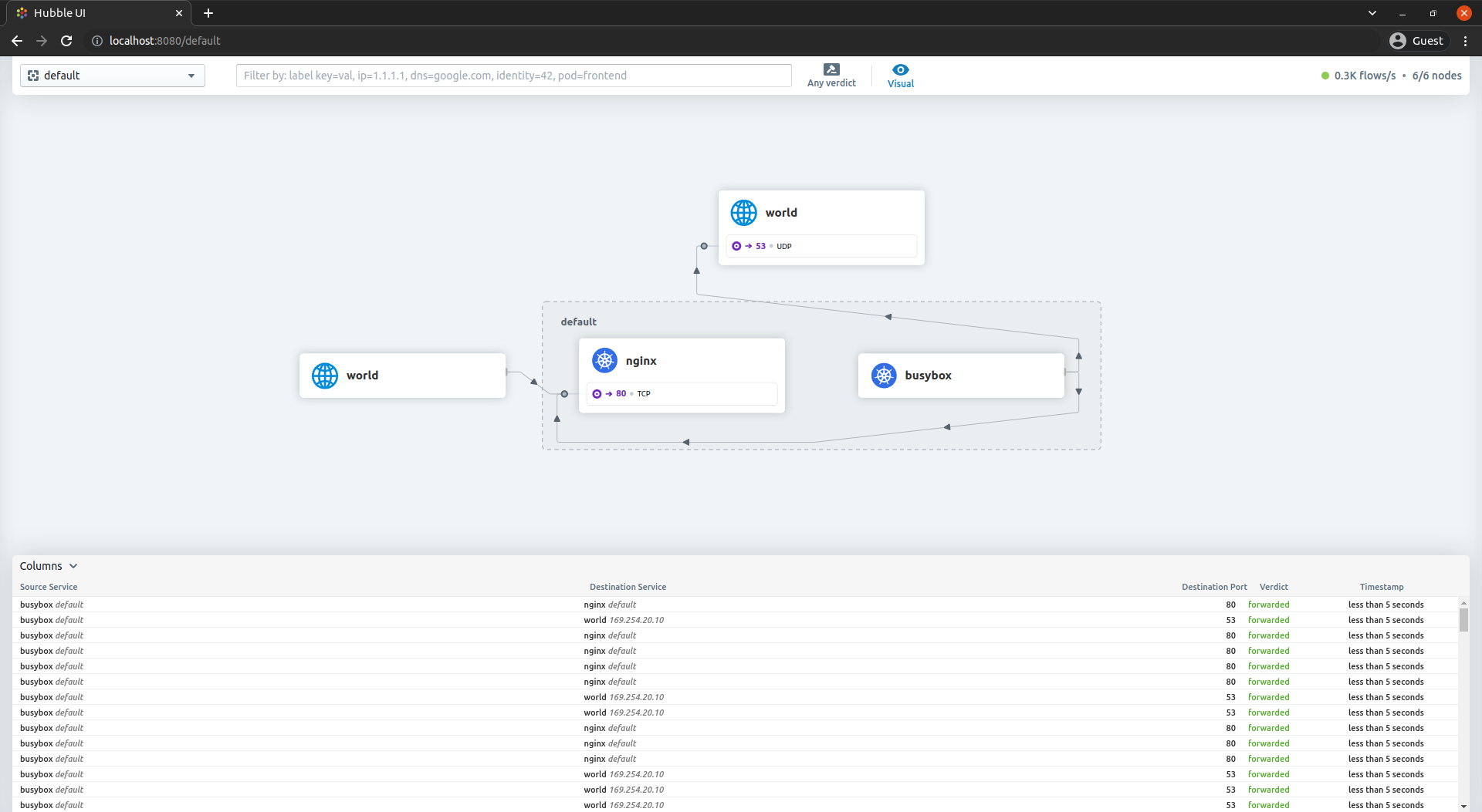  Network Observability with Hubble (KubeOne)