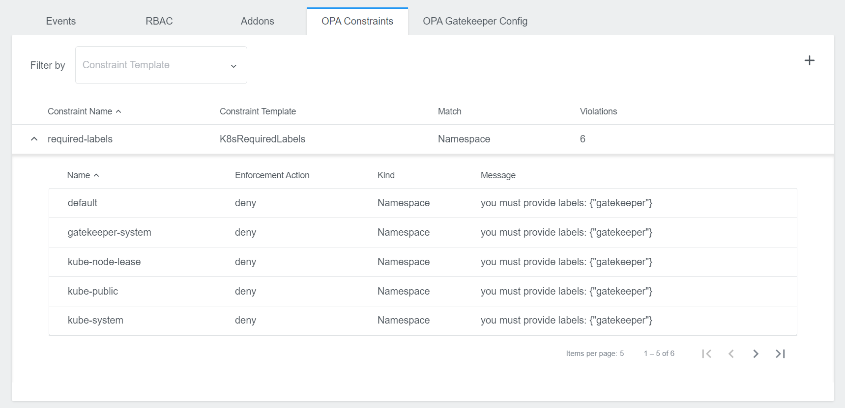 Open Policy Agent integration